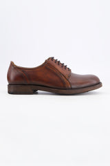 ASTRO Double Slit Derby Brown Shoes