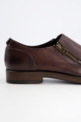 COSMO Short Zipper Dark Brown Shoes