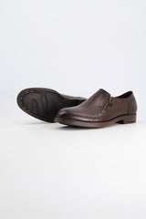COSMO Short Zipper Dark Brown Shoes