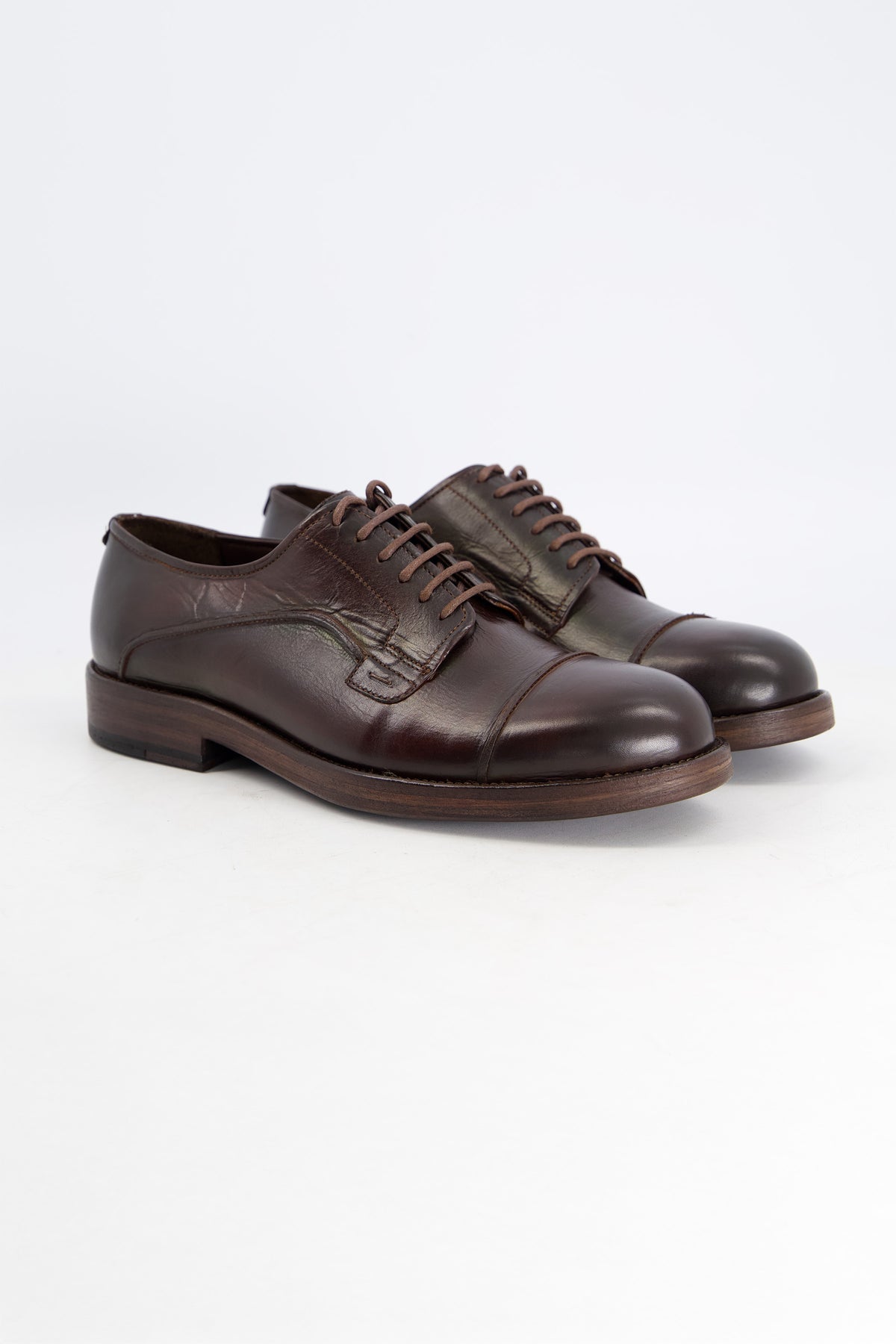 KRAFT-9 Rugged Derby Brown Shoes