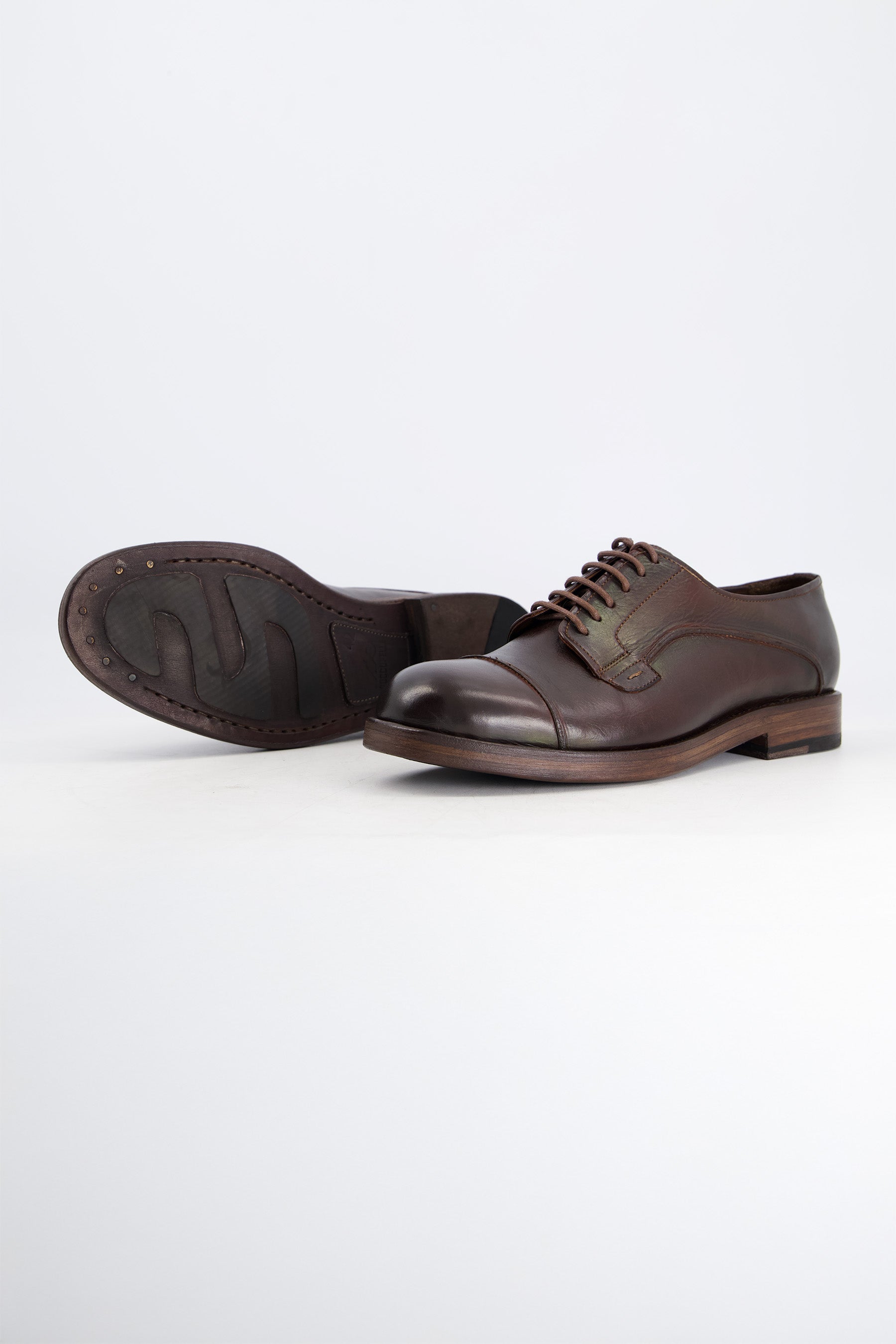 KRAFT-9 Rugged Derby Brown Shoes