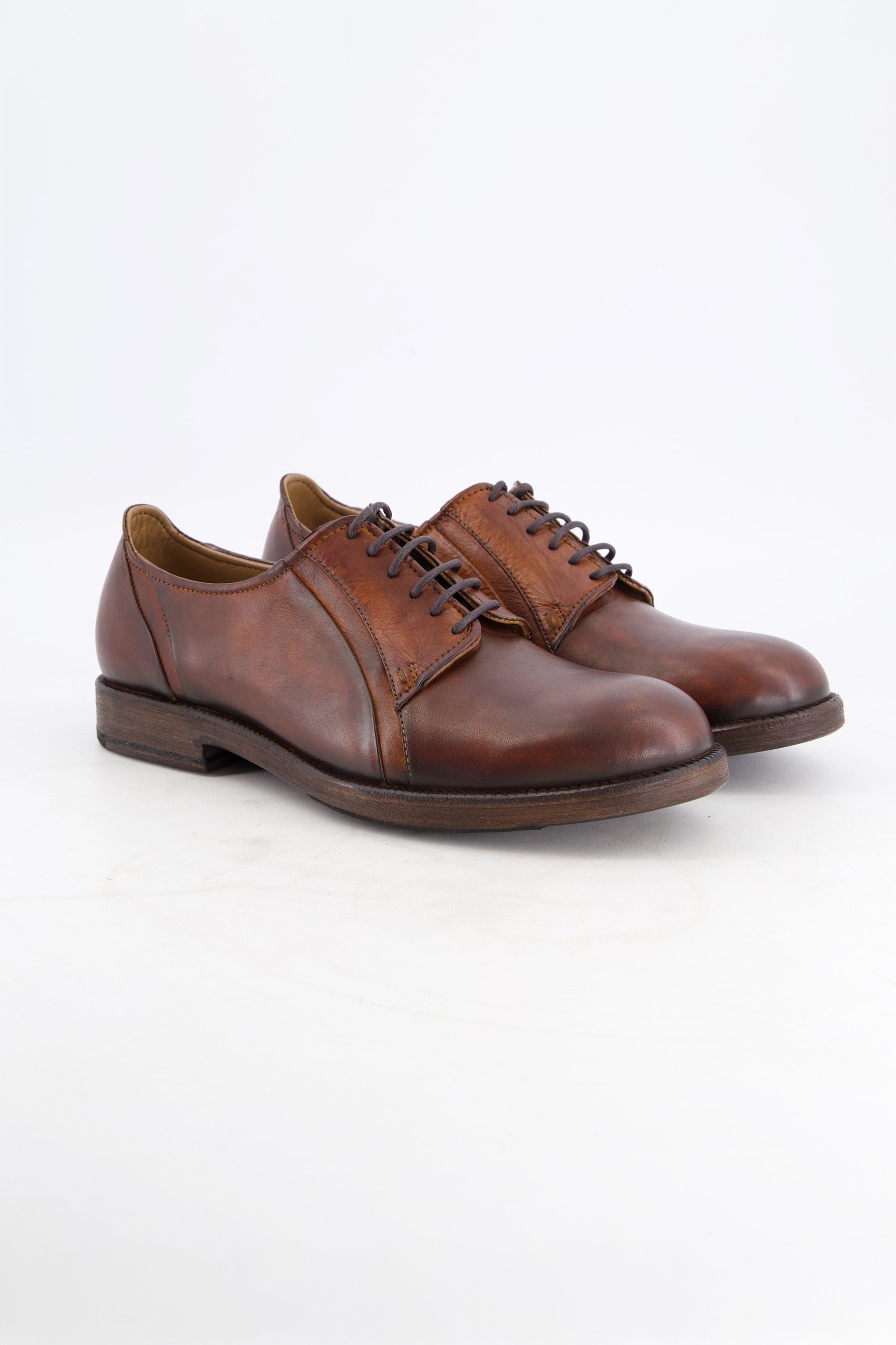 ASTRO Double Slit Derby Brown Shoes