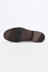ASTRO Double Slit Derby Brown Shoes