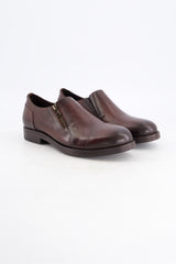 COSMO Short Zipper Brown Shoes