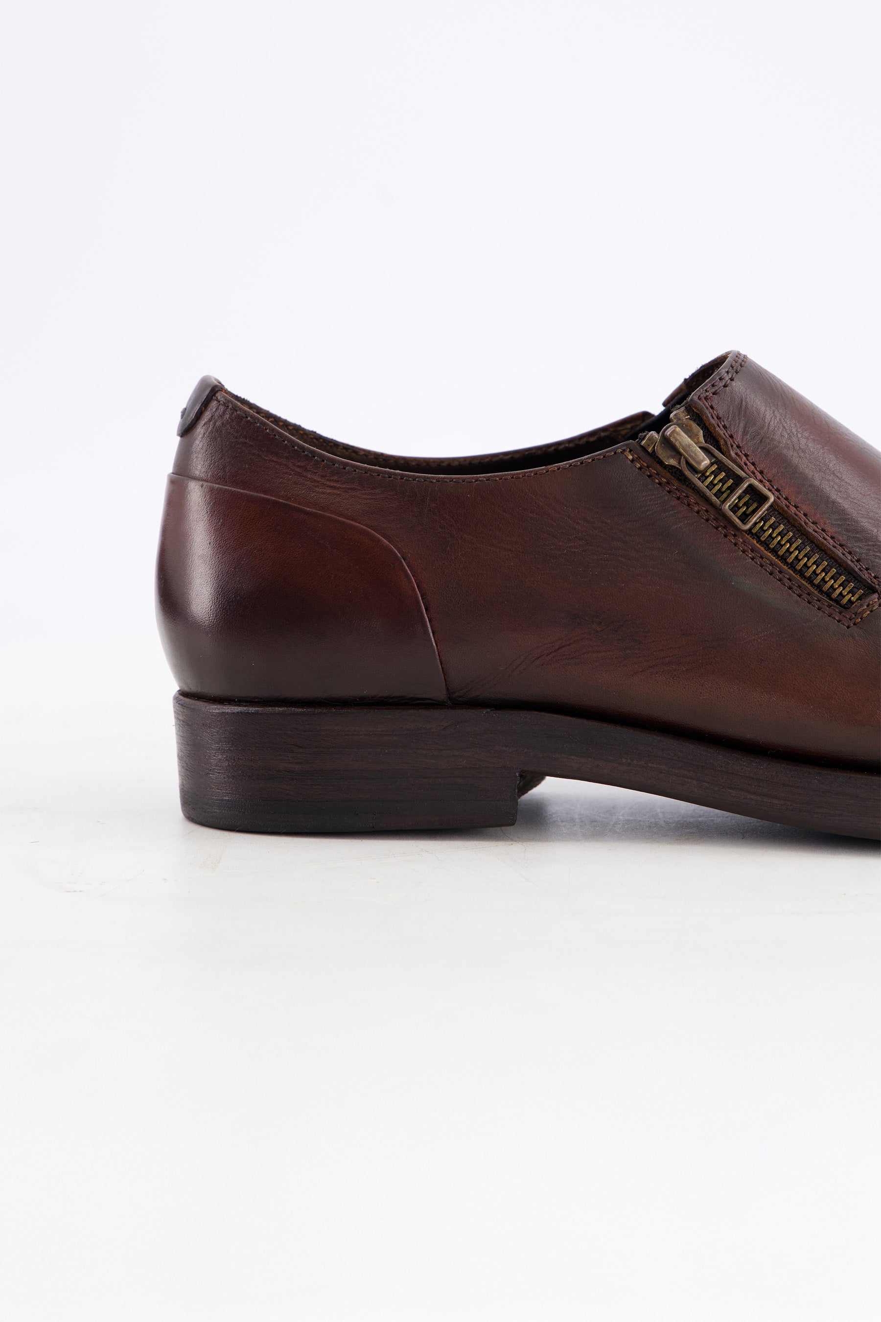 COSMO Short Zipper Brown Shoes