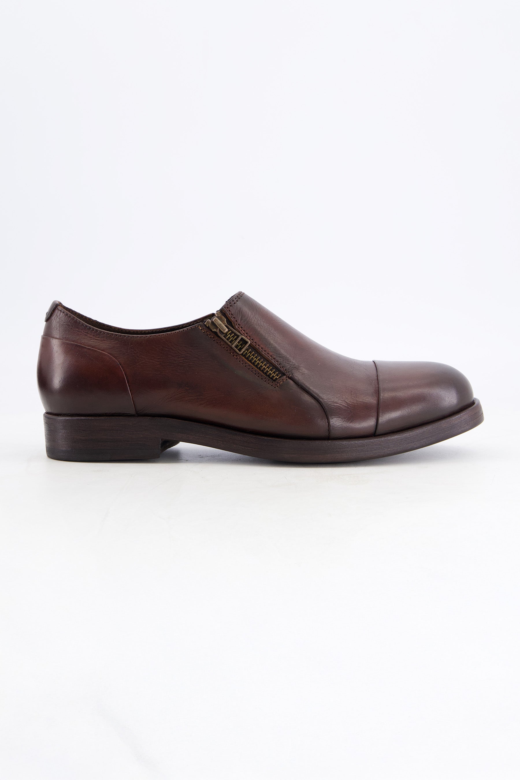 COSMO Short Zipper Brown Shoes